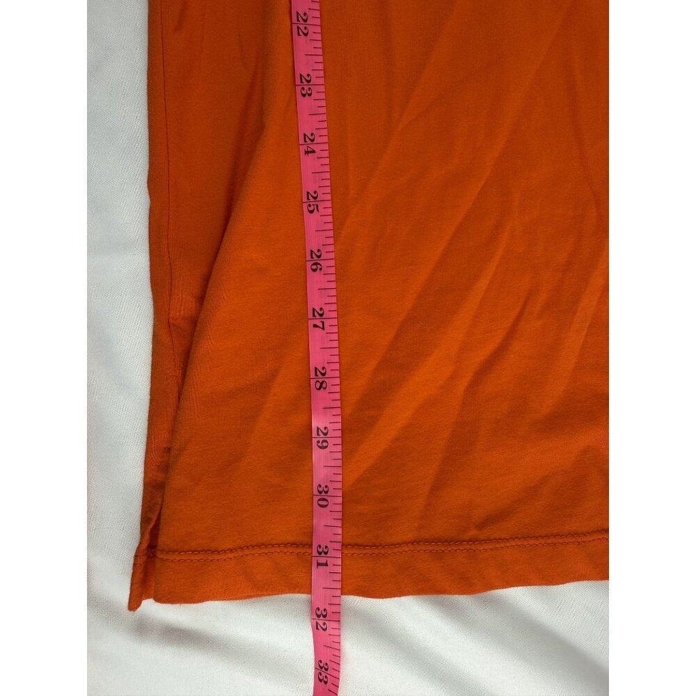 Alice + Olivia Orange Evie Tie Waist Shirt Dress Cotton Relaxed Fit Size XS Mini - Picture 8 of 9